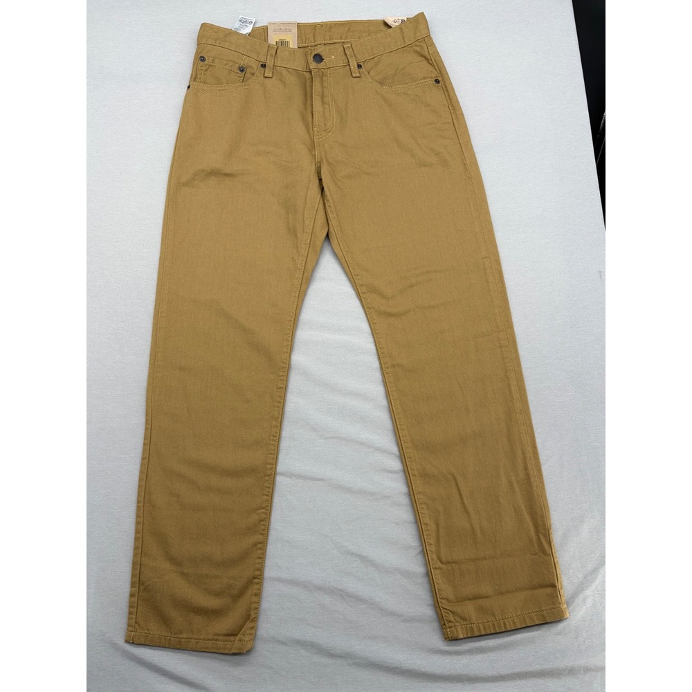 Levis 511 Slim Fit Pants Harvest Gold Tan Cotton Twill Trousers 28 x 32